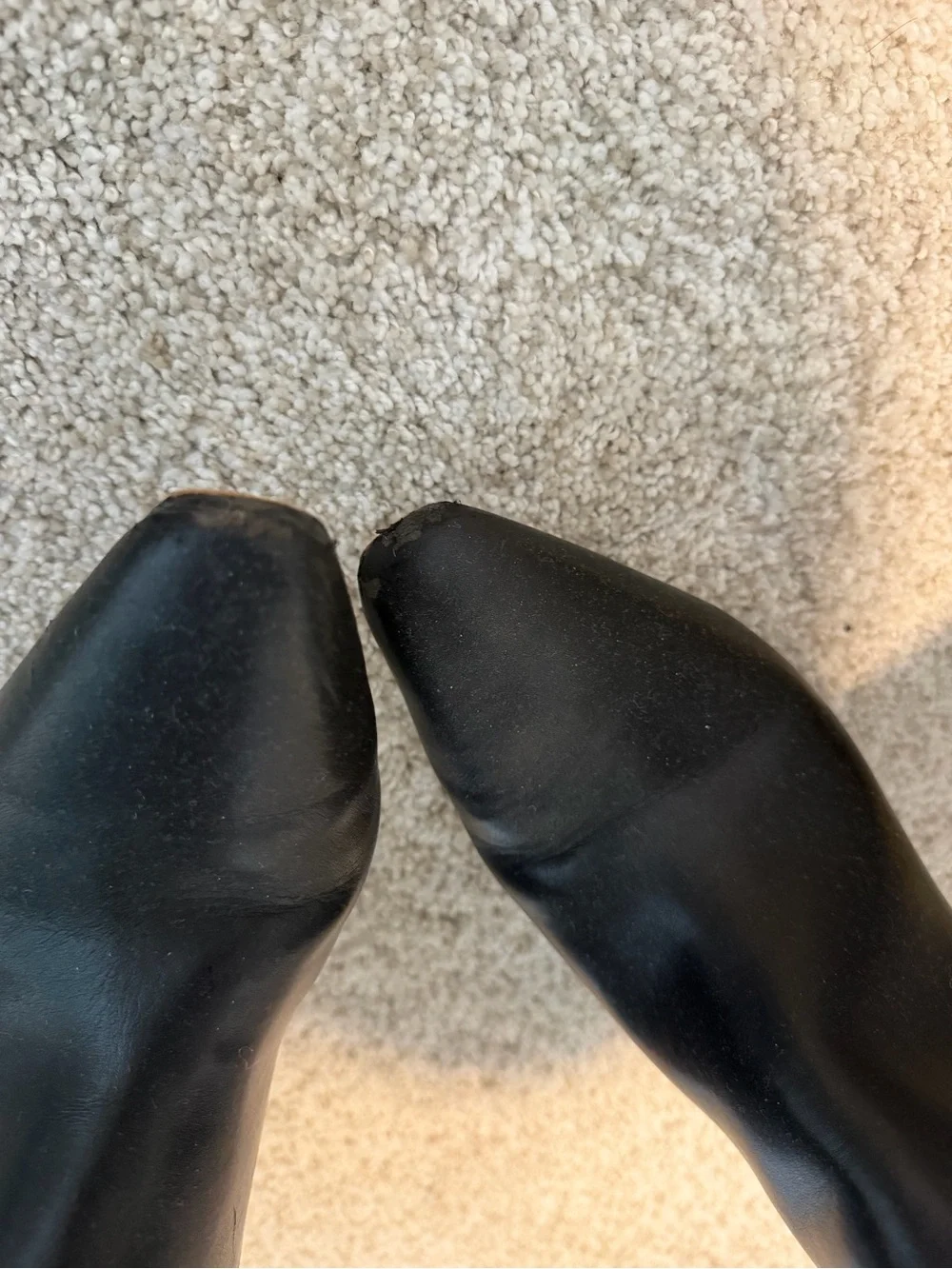 Mix No. 6 Black Knee-High Pointed-Toe Stiletto Boots